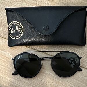 Ray-Ban Matte Black Round Sunglasses